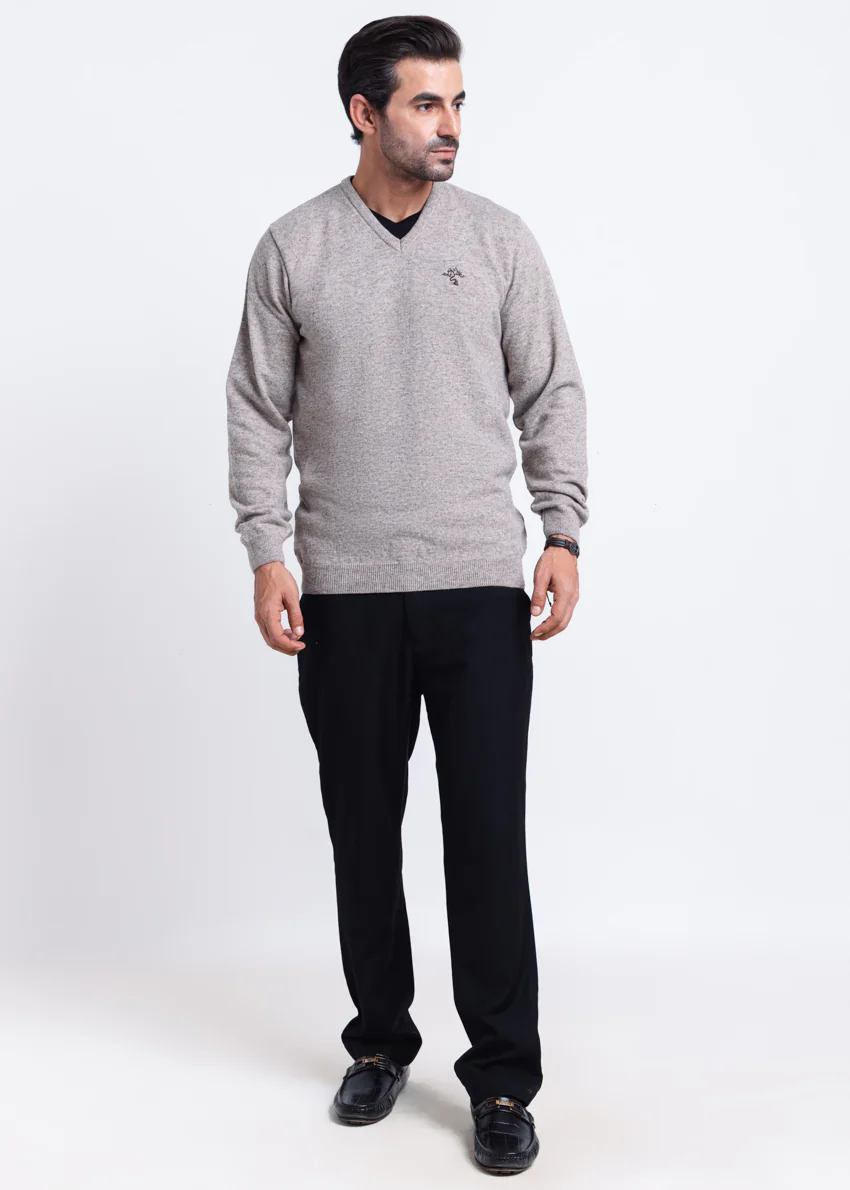 String-V-Neck Full Sleeves Sweater (501-14) - Image 3