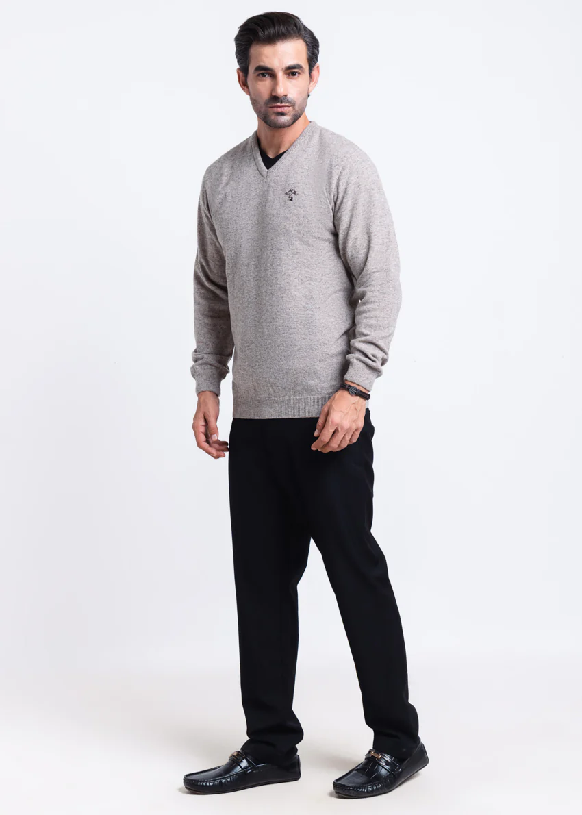 String-V-Neck Full Sleeves Sweater (501-14) - Image 4