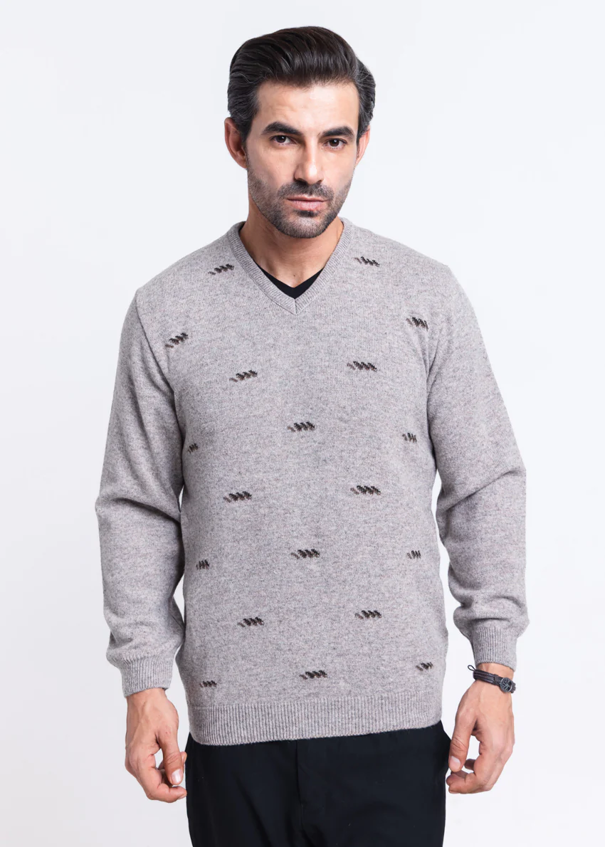 String-V-Neck Full Sleeves Sweater (505-14) - Image 4