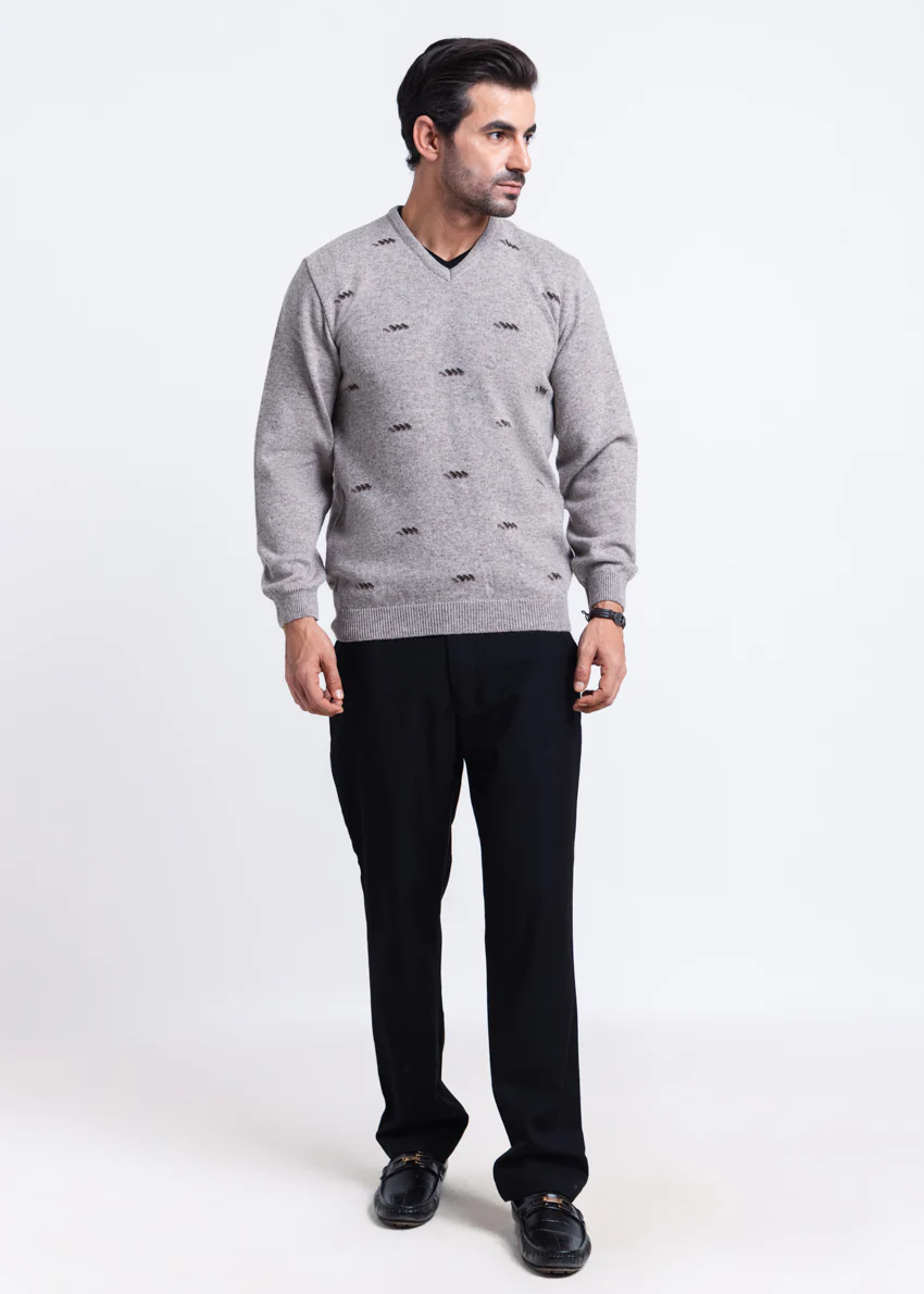 String-V-Neck Full Sleeves Sweater (505-14) - Image 6