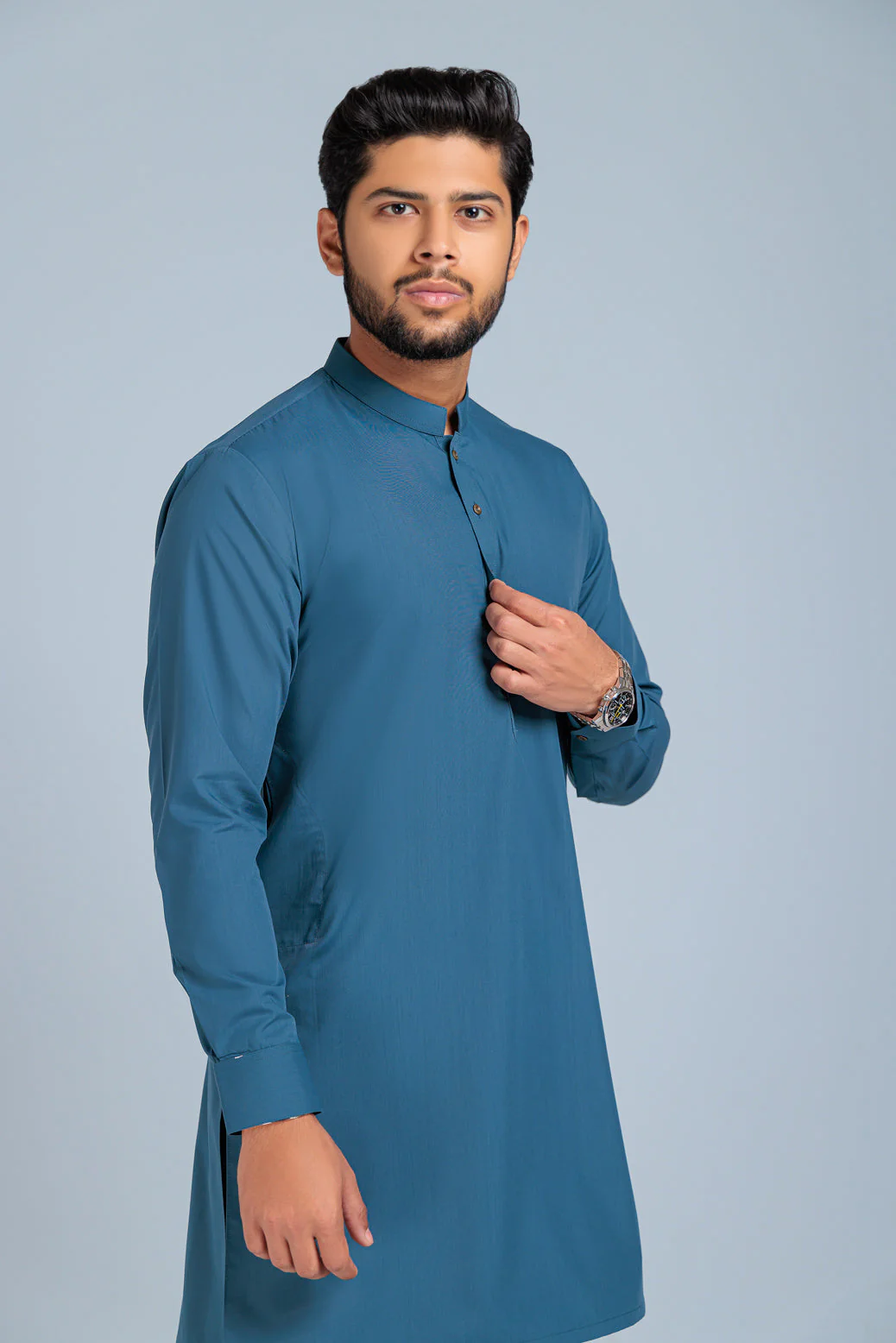 AEGEAN-BLENDED-KURTA PAJAMA TROUSER (KSS23-027) - Image 3