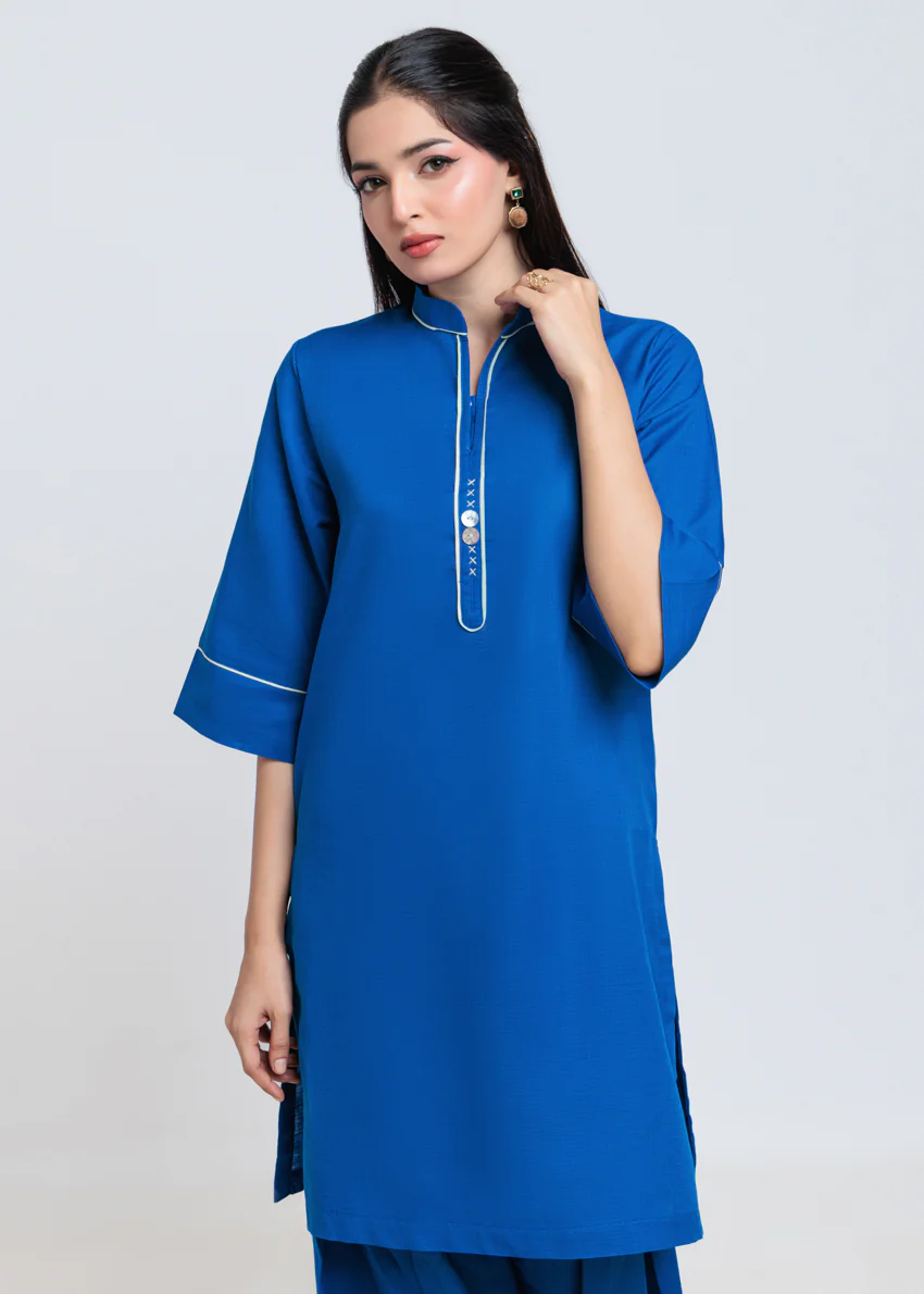 Blue-Khaddar-2 Piece (AWT212P84P) - Image 4
