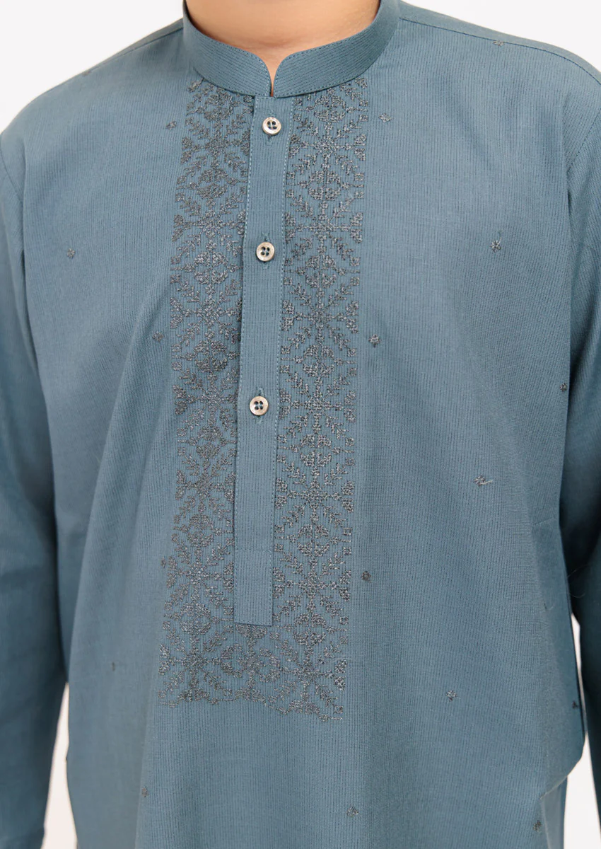 Aqua-Blended-Kurta - (B25KU1018) - Image 3