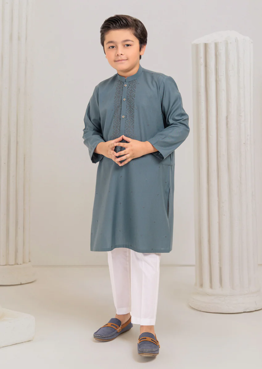 Aqua-Blended-Kurta - (B25KU1018) - Image 4