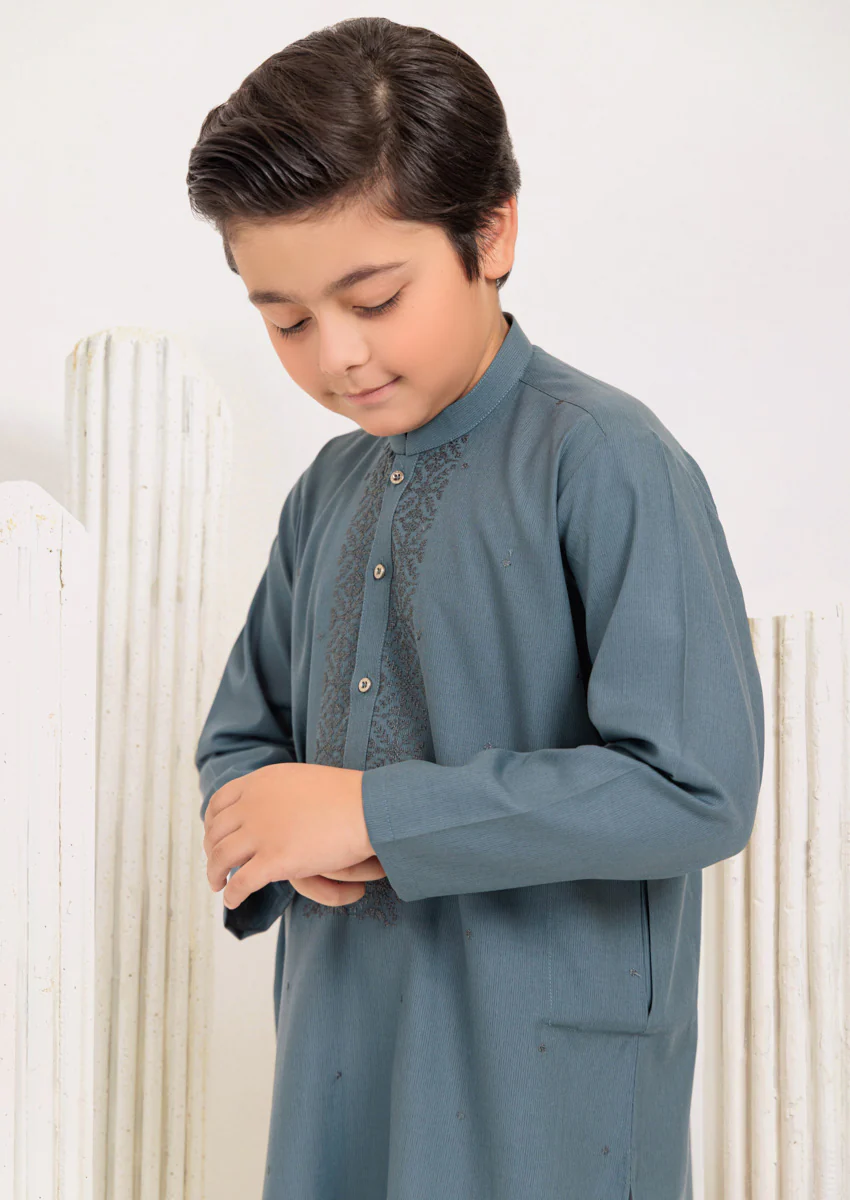 Aqua-Blended-Kurta - (B25KU1018) - Image 5