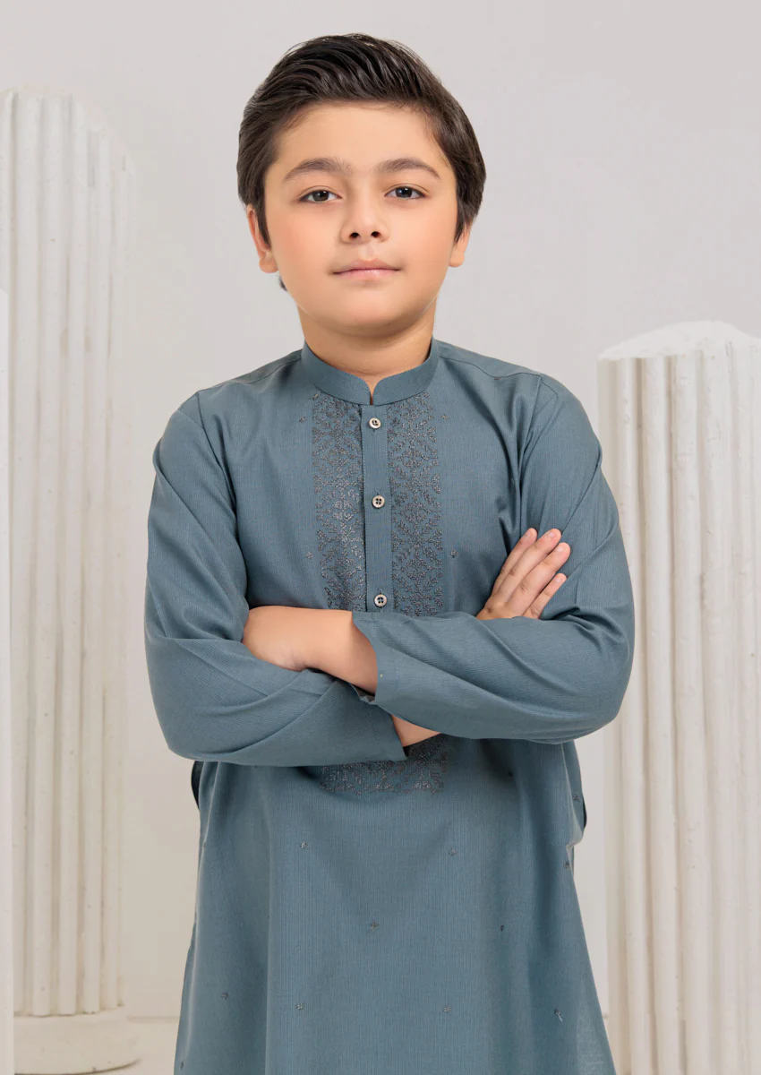 Aqua-Blended-Kurta - (B25KU1018) - Image 6