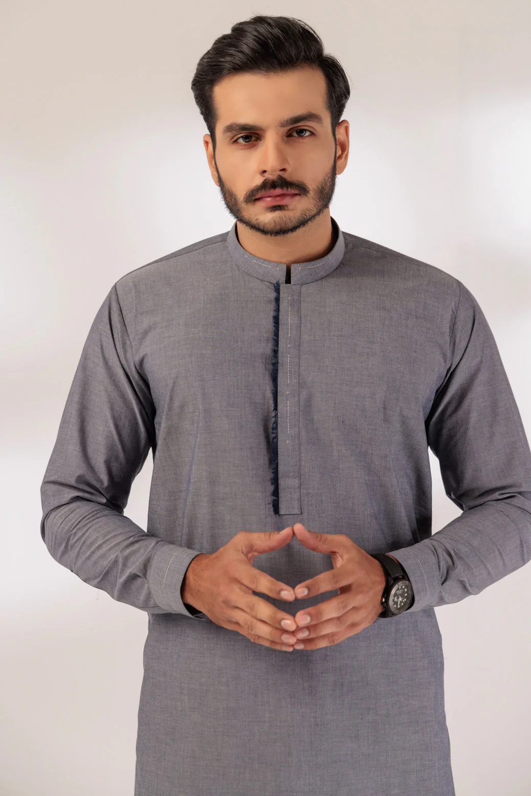D-BLUE-YARN DYED-SHALWAR SUIT - (GSBR24-007) - Image 3