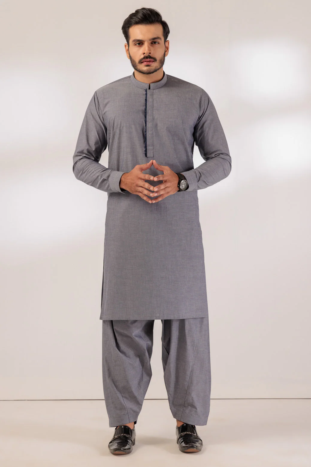 D-BLUE-YARN DYED-SHALWAR SUIT - (GSBR24-007) - Image 4
