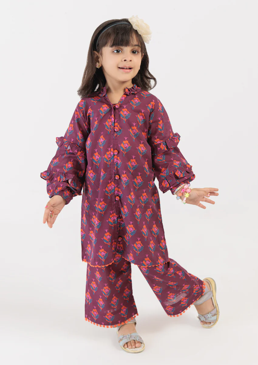 Plum-Cambric-2 Piece (GPS25P2035) - Image 5