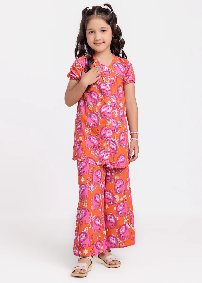 Orange-Viscose-2 Piece (GPSTPBS25BG8S2) - Image 3