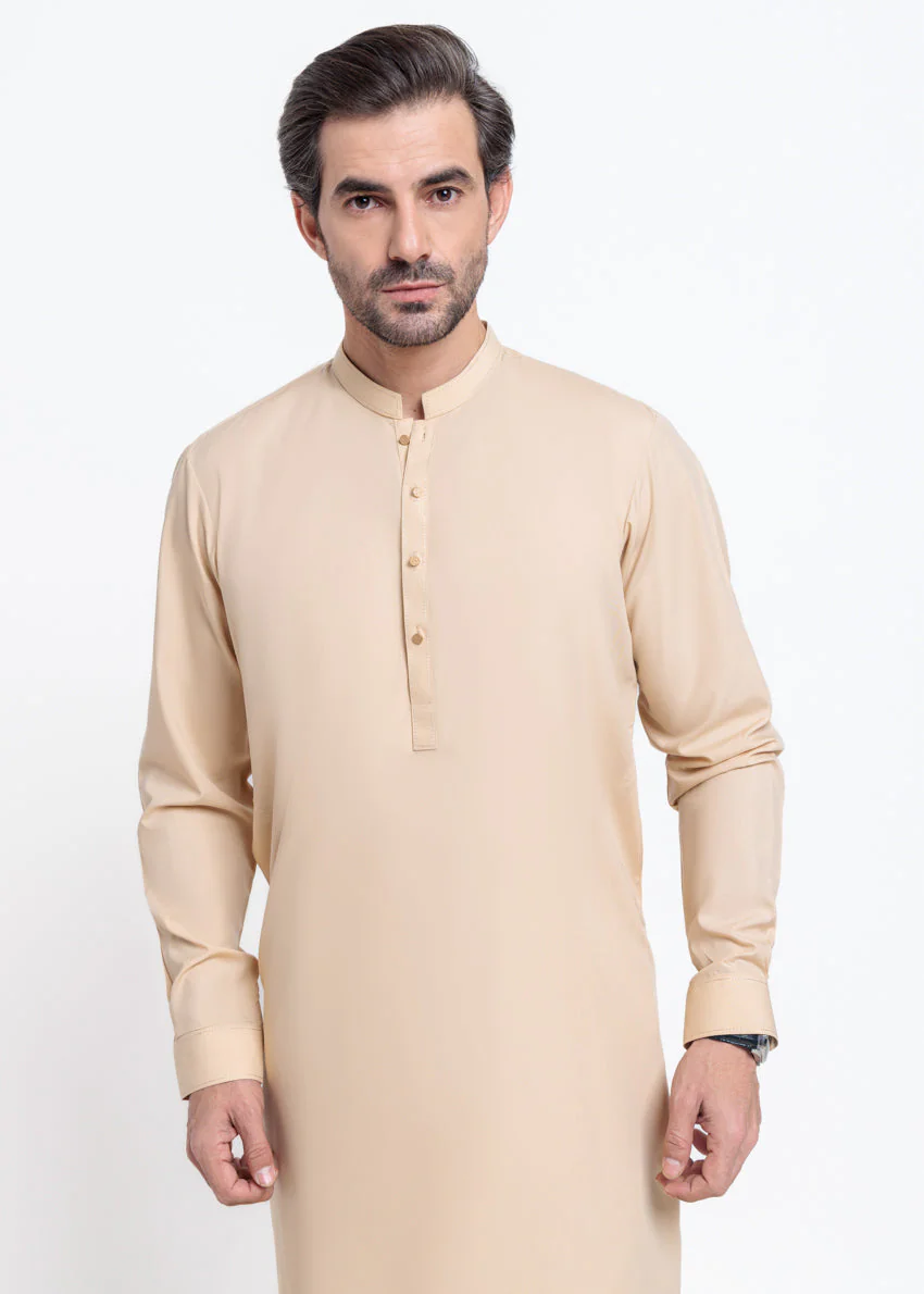 Beige-Blended-Kurta Trouser - (MPS25SSS2078) - Image 4