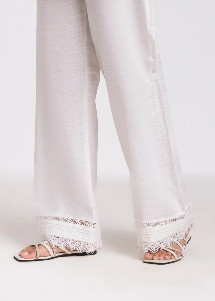 Dyed Khaddar Culotte Trouser (WPBTSBAISSA10N12) - Image 3